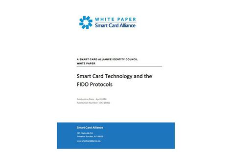 smart card technology project documentation|Smart Card Technology and the FIDO Protocols .